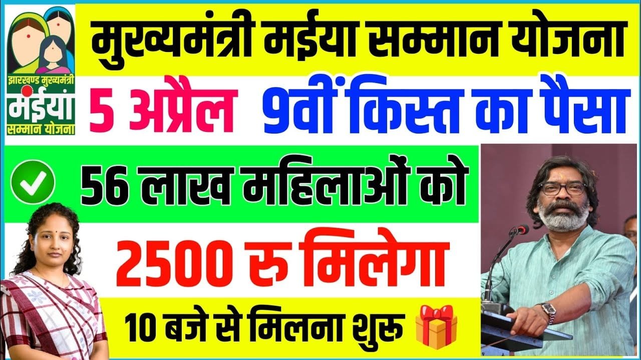 Maiya Samman Yojana 9th Kist